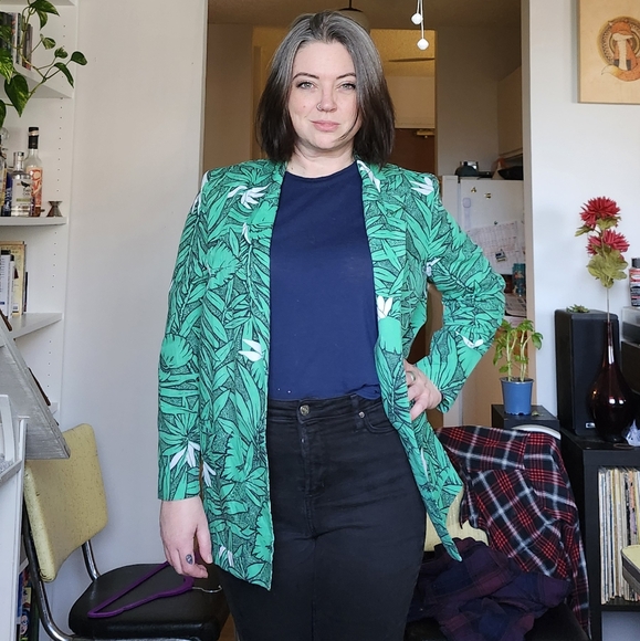 Vintage 80's-90's printed White Stag Blazer - Picture 2 of 10